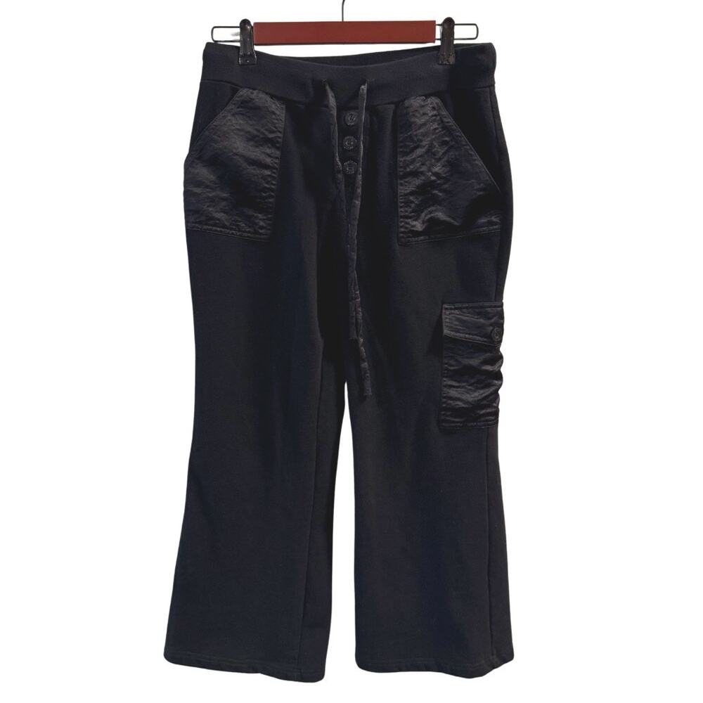 Bisou Bisou Women’s Black Cropped Casual Pants Size M